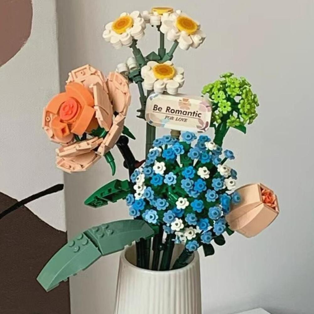 LOZ Eternal Flowers II~Chamomile Bouquet Mini Building Block Set 1671 680pcs